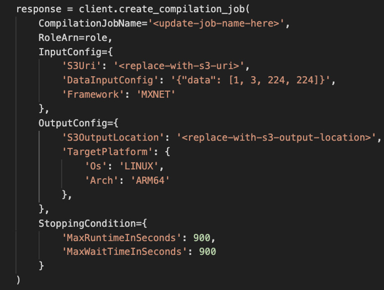 Figure 7.15 – Optimizing the model with SageMaker Neo
