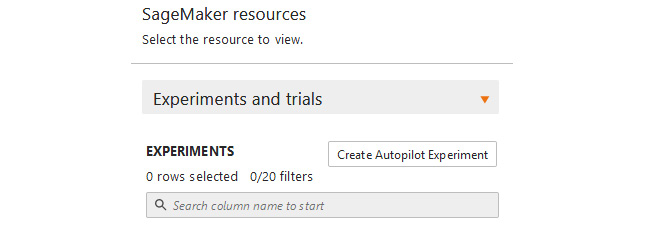 Figure 2.9 – Create Autopilot Experiment
