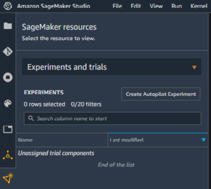 Figure 7.62 – Creating SageMaker resources in AWS SageMaker Studio
