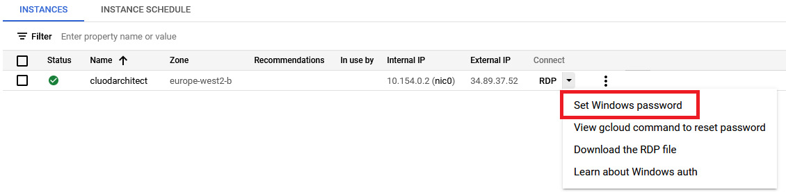 Figure 4.8 – Setting a Windows password
