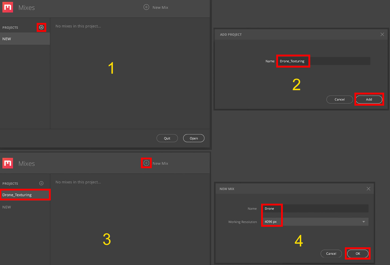 Figure 5.1 – Configuring your project and Mixer file
