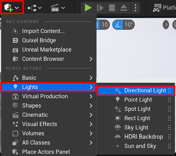 Figure 10.8 – Adding another Directional Light to your scene
