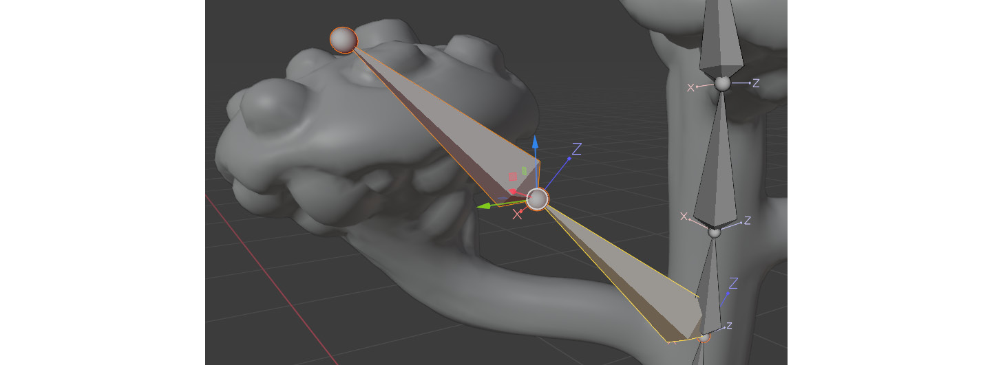 Figure 11.32 – Subdividing a bone results
