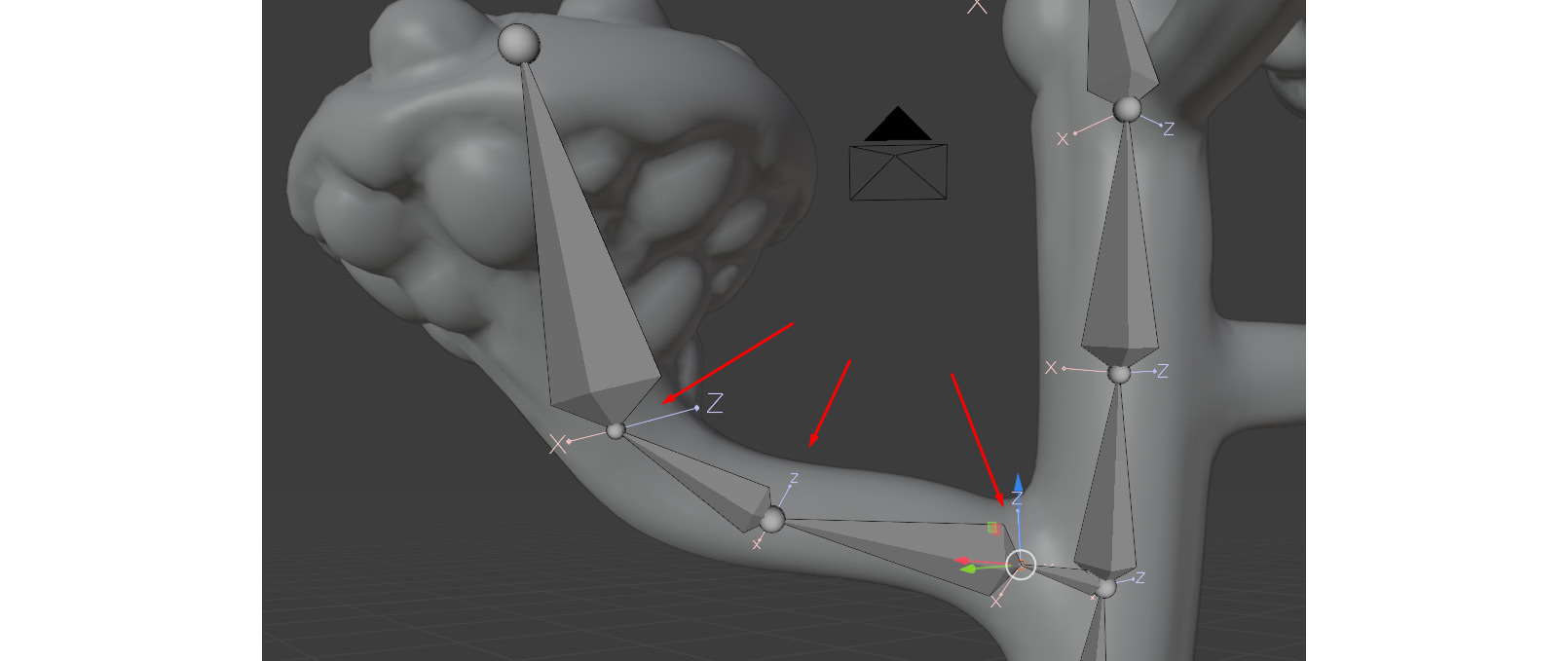 Figure 11.35 – Subdivide bone edit result
