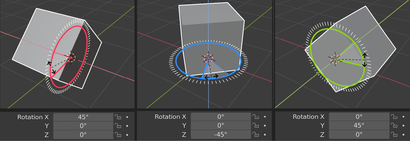 Figure 13.24 – Local rotate combination
