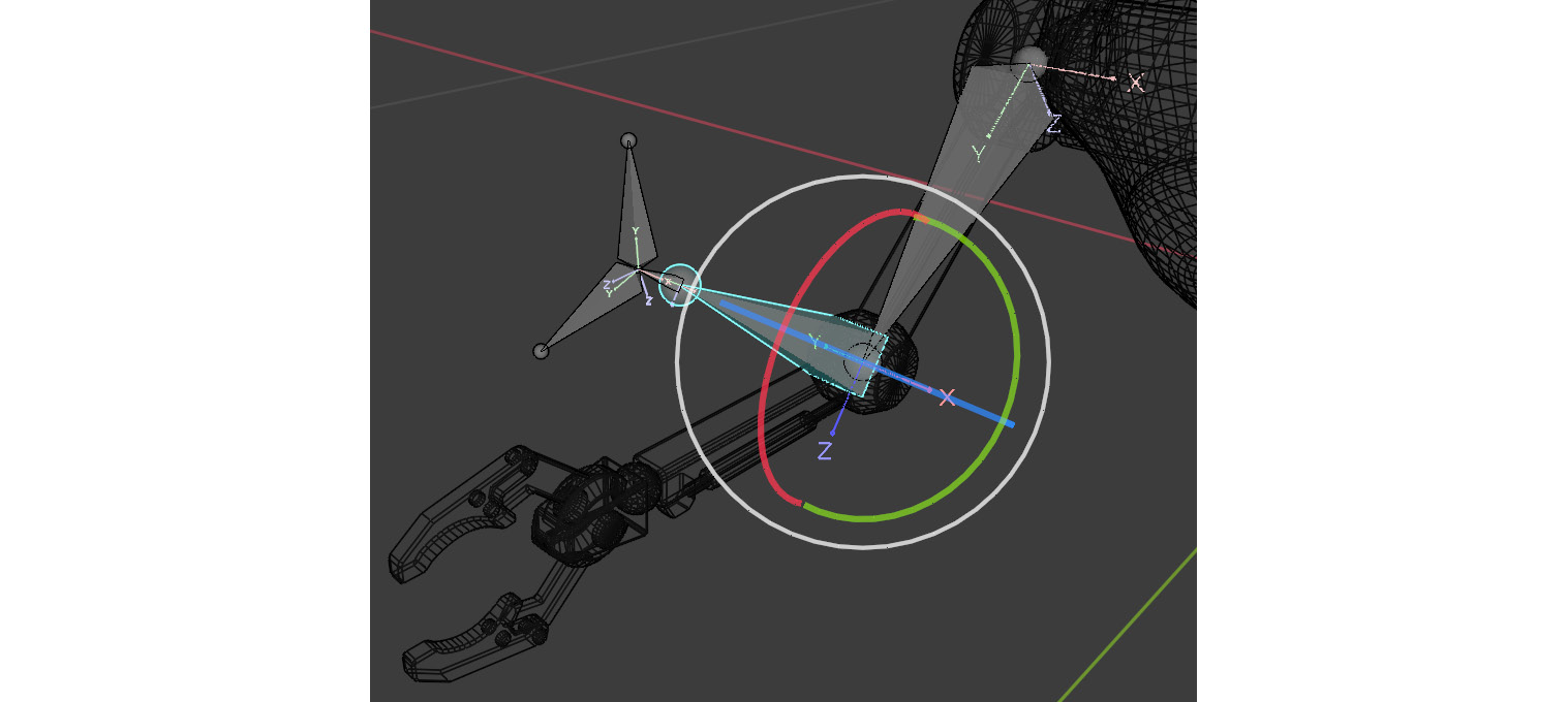 Figure 13.26 – Local robot elbow being rotated
