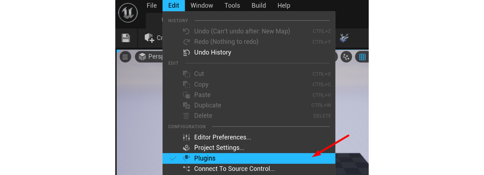 Figure 14.2 – Opening the Plugins menu
