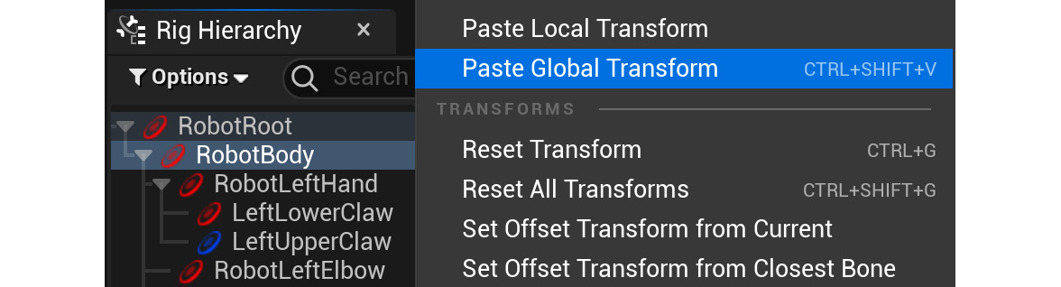 Figure 15.23 – Paste transform
