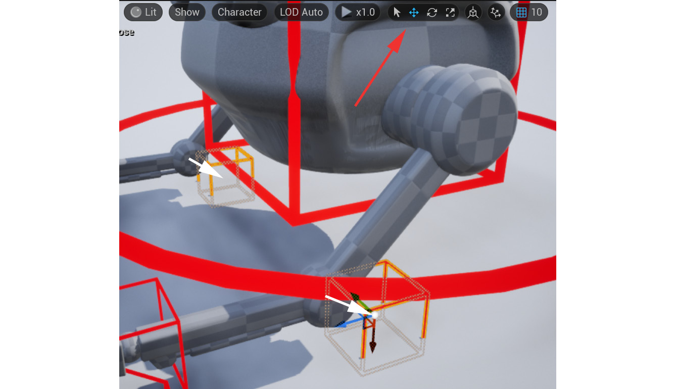 Figure 15.26 – Elbow pole vector controller position
