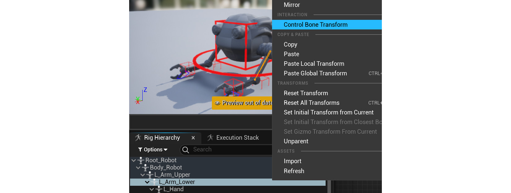 Figure 15.31 – Control Bone Transform
