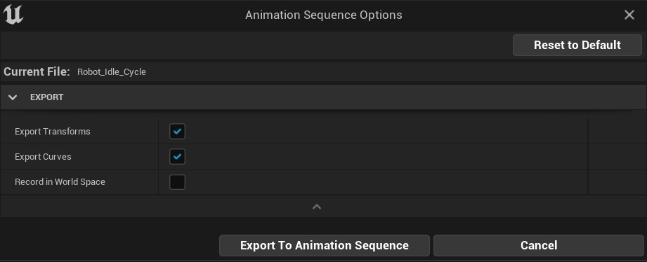 Figure 17.24 – Export settings
