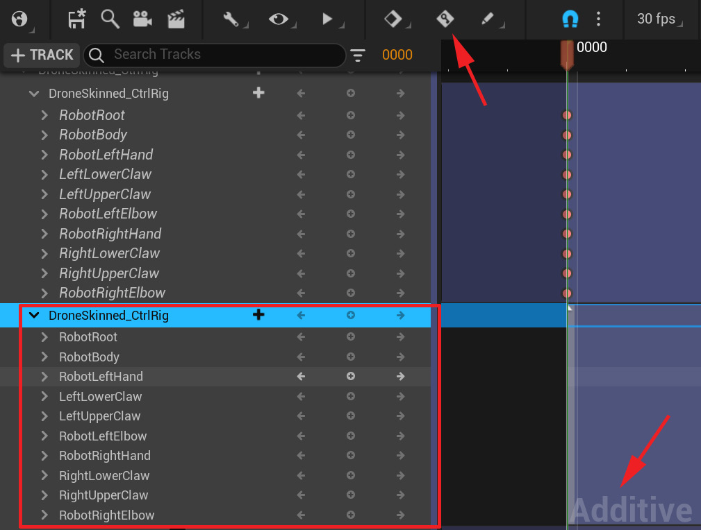 Figure 17.30 – Additive controller and Automatic Keyframe off
