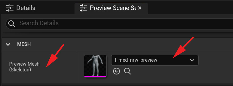Figure 18.38 – Apply the preview asset to the MetaHuman skeleton
