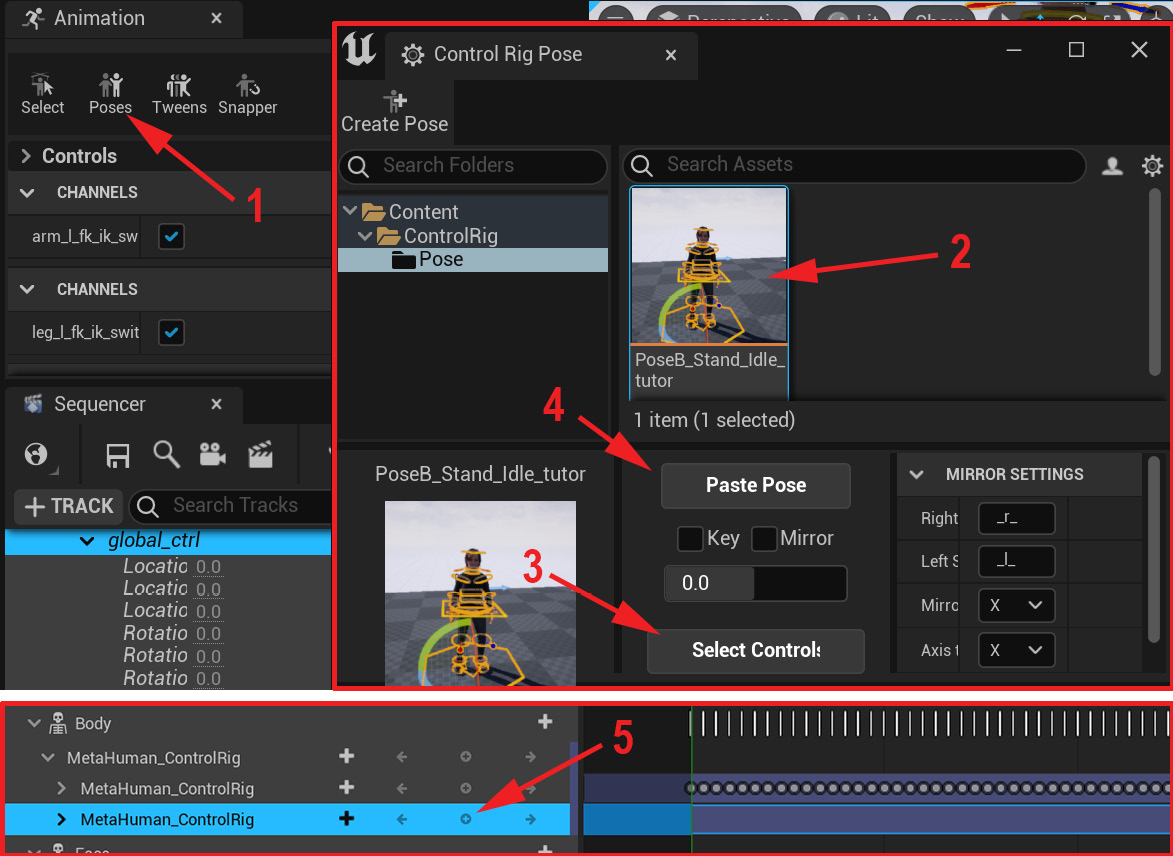 Figure 19.24 – Pasting the pose
