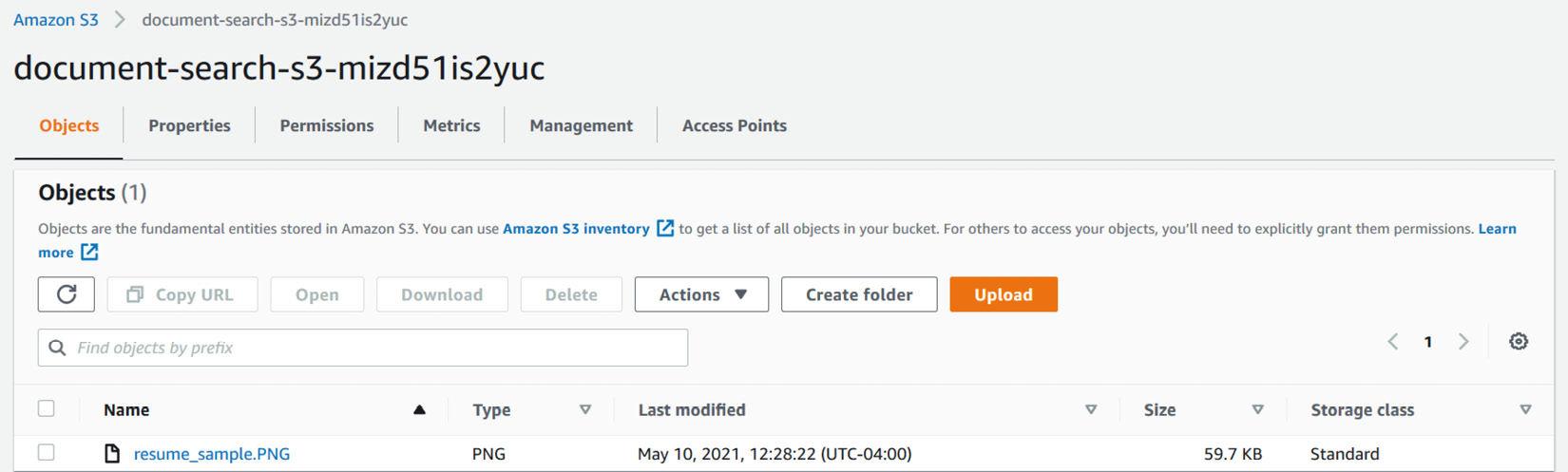 Figure 5.8 – Scanned image in Amazon S3
