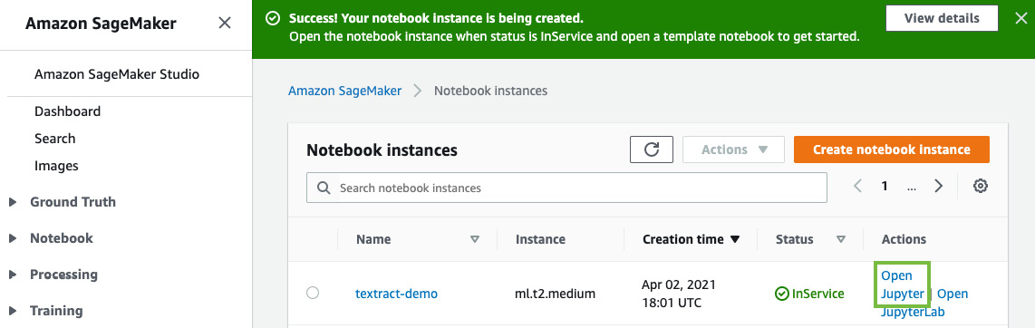 Figure 6.2 – Opening the Jupyter notebook
