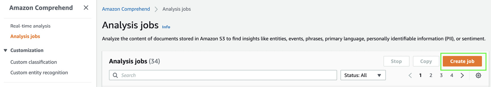 Figure 6.5 – Creating an analysis job
