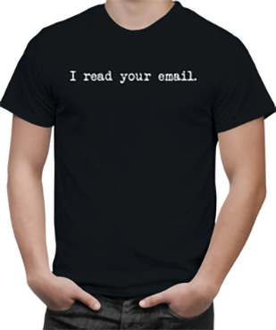 Figure 5.4 – I read your email T-shirt from Blackhat
