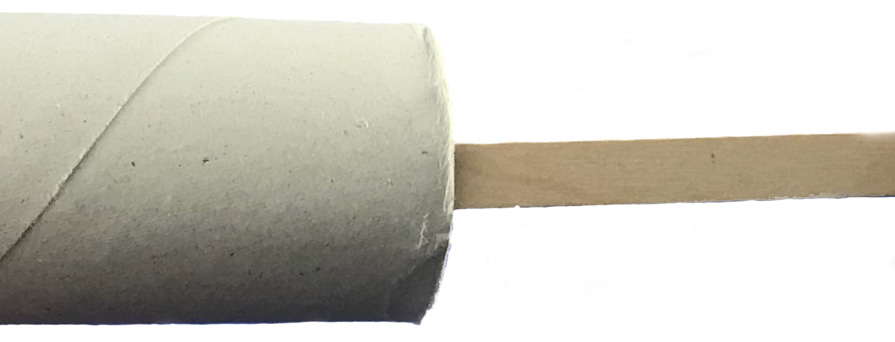Figure 9.16 – Adding glue to the paper tube
