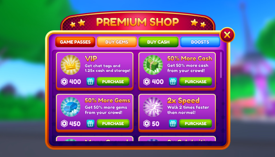 Figure 9.3 – Purchasing in-game game passes

