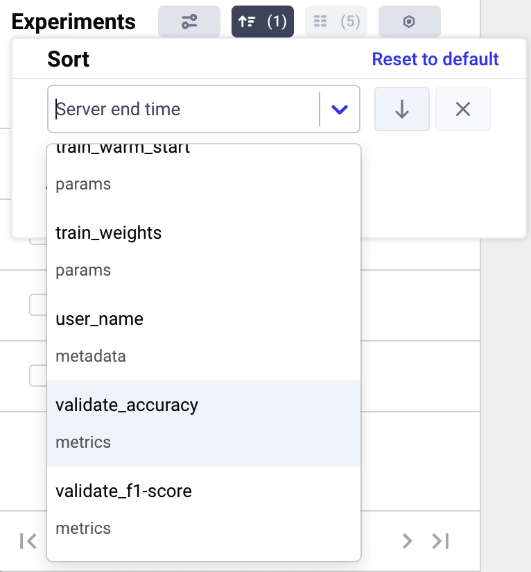 Figure 3.14 – How to select the ordering criterion in the drop-down menu
