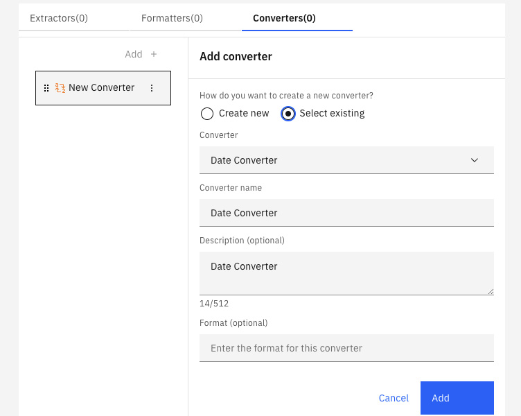 Figure 10.75 – Select the existing date converter
