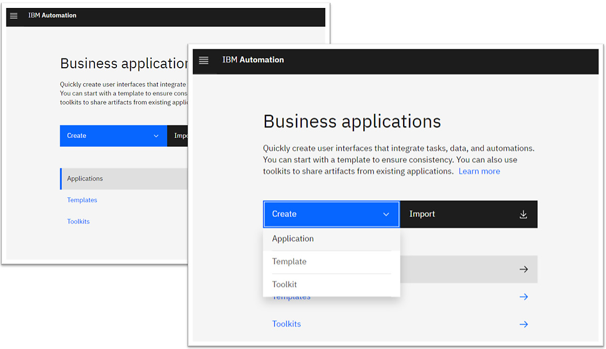 Figure 11.2 – The Business applications view
