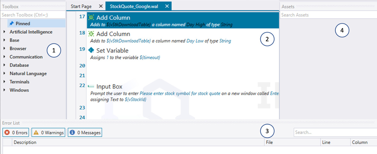 Figure 2.2 – IBM RPA Studio
