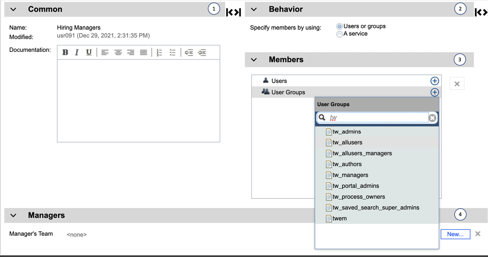 Figure 7.17 – Selecting team membership
