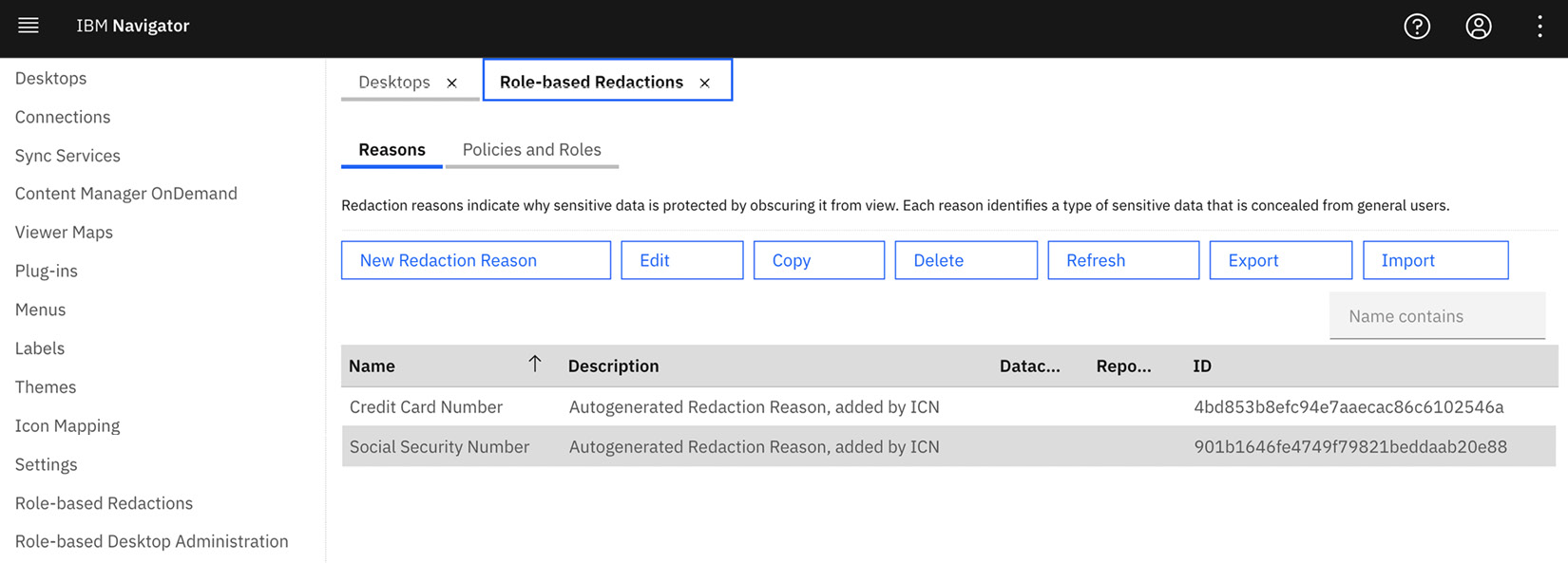 Figure 9.19 – Role-based redaction reasons
