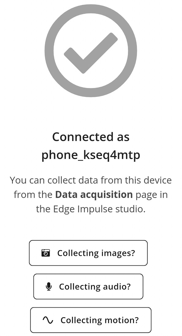 Figure 4.2 – Edge Impulse message on your phone
