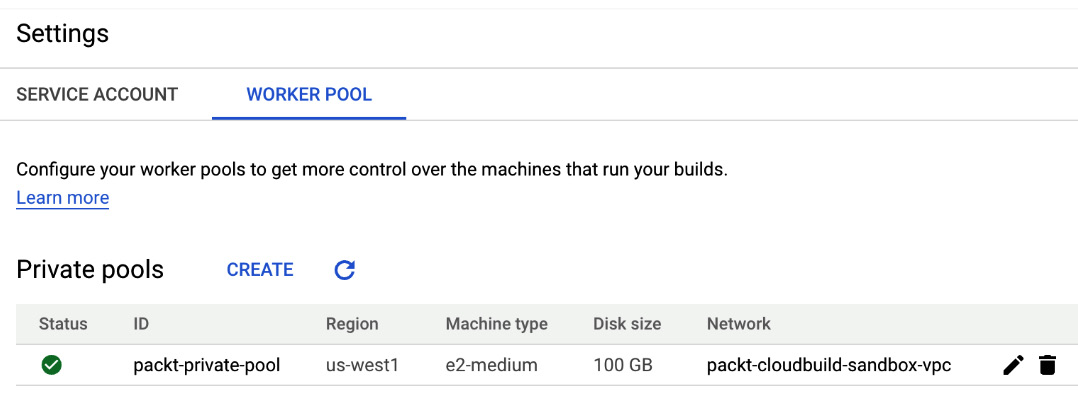 Figure 3.6 – Sample settings: worker pool
