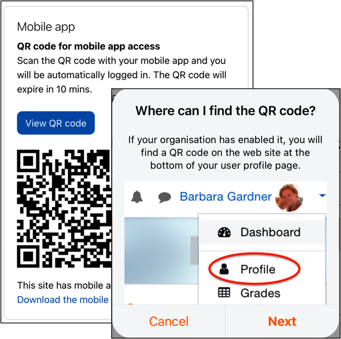 Figure 11.7 – QR login
