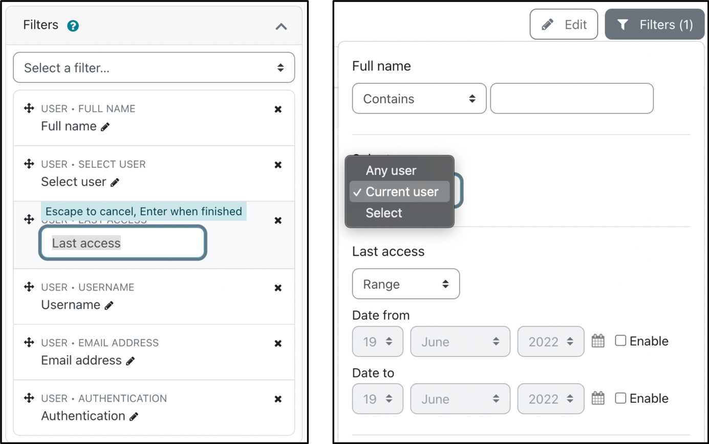 Figure 12.9 – Report filtering
