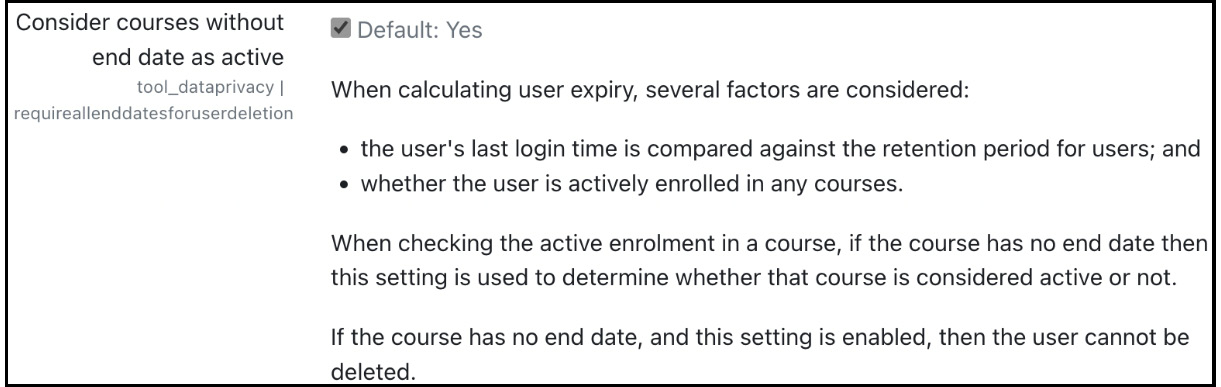 Figure 14.24 – Data retention calculation for user expiry
