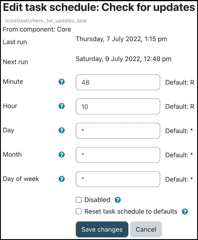 Figure 15.16 – Editing task schedule
