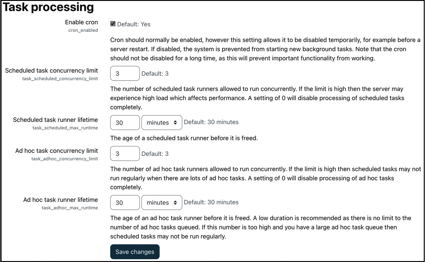 Figure 15.17 – Task processing settings
