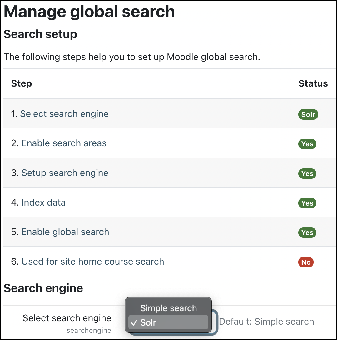 Figure 15.20 – Moodle global search setup