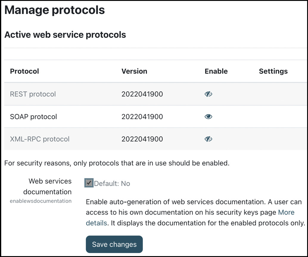 Figure 18.4 – Protocols for web services
