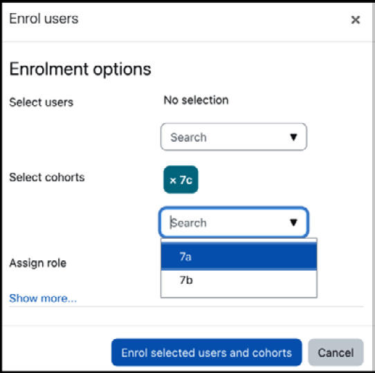 Figure 4.37 – Cohort enrolment
