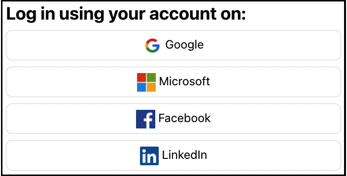 Figure 5.37 – Authentication via OAuth 2 service providers
