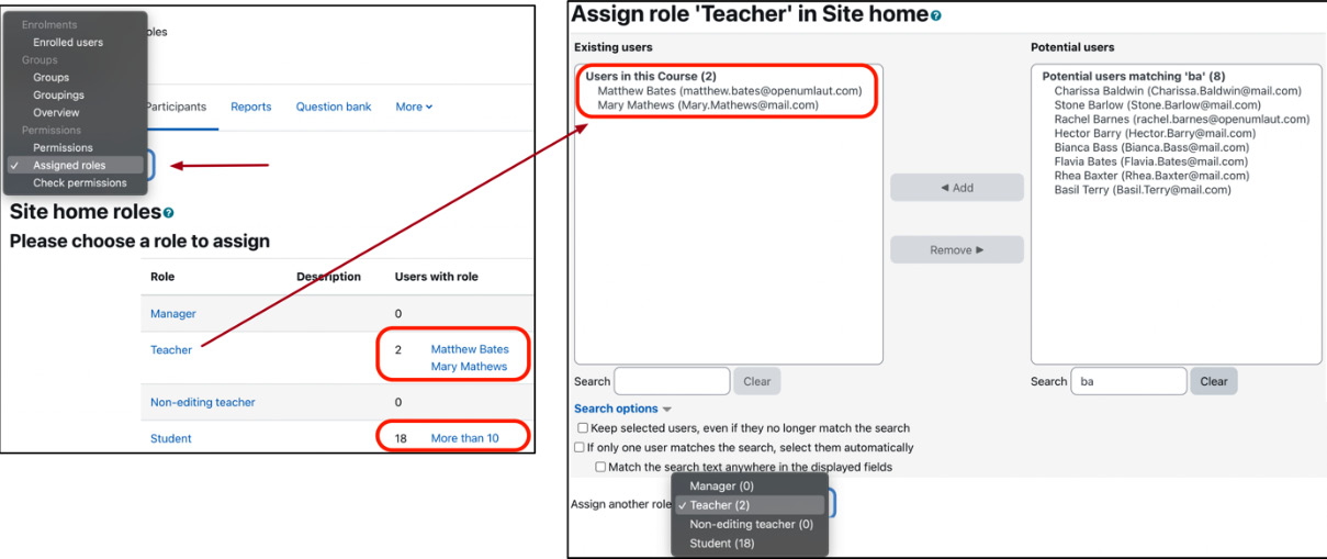 Figure 6.4 – Assigning roles to users
