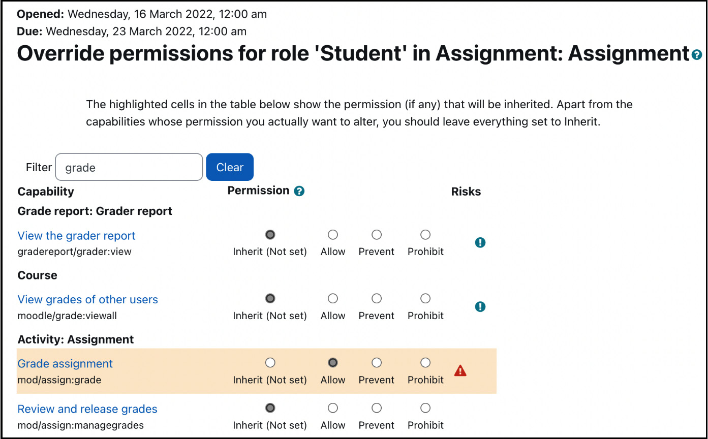 Figure 6.18 – Overriding roles II
