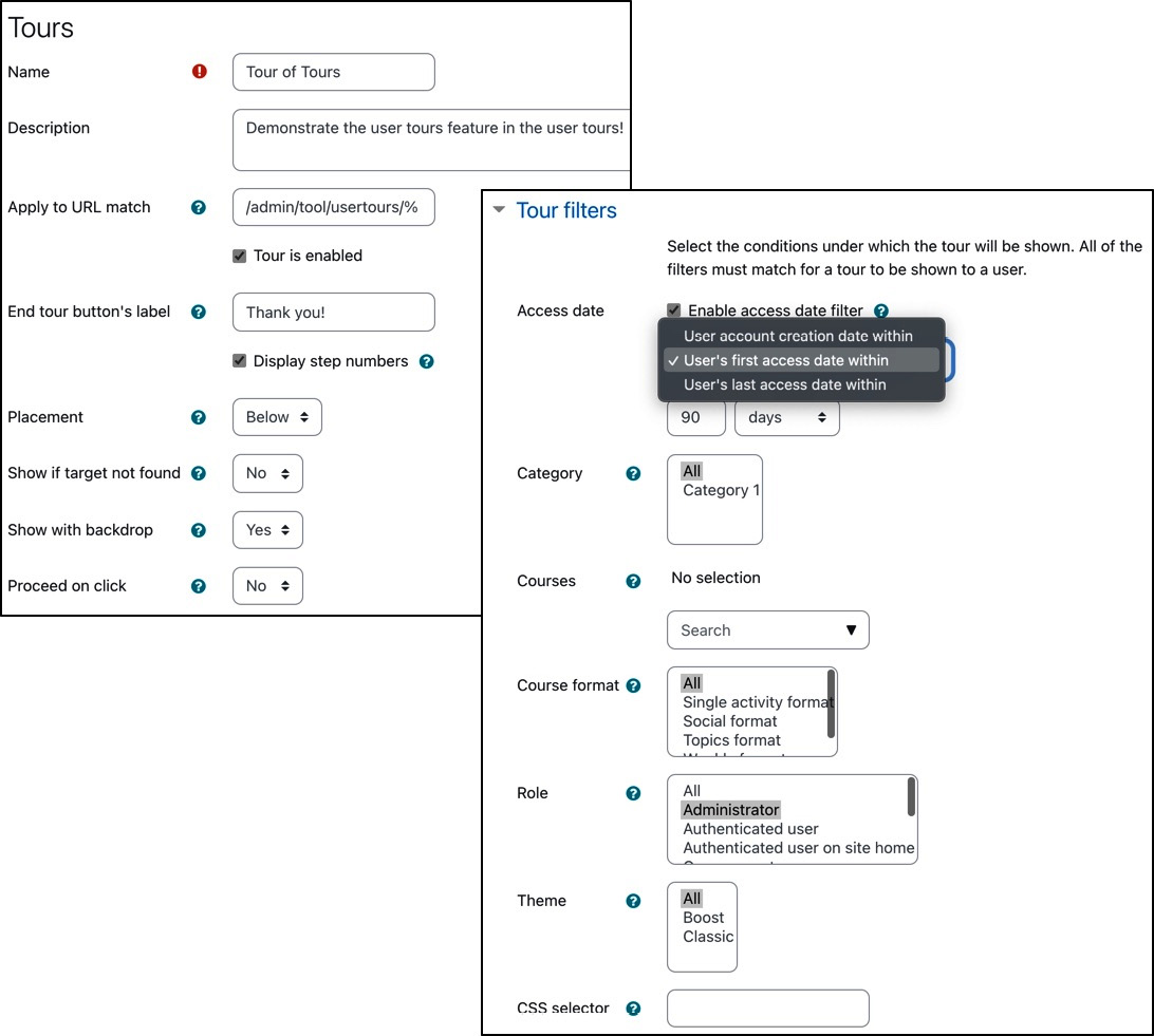 Figure 7.25 – Creating a user tour
