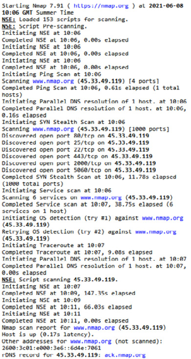 Figure 5.10 – Vulnerability log
