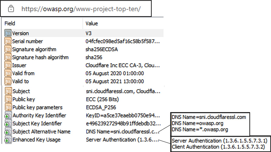 Figure 7.1 – Certificate fields
