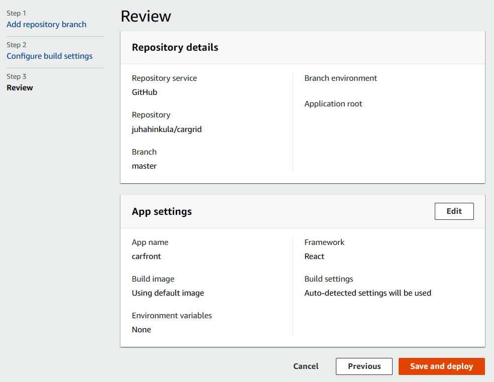 Figure 15.18 – Review settings
