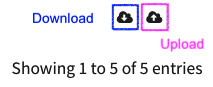 Figure 5.2 – The firewall alias download and upload icon buttons
