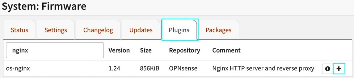 Figure 18.2 – Adding the NGINX plugin
