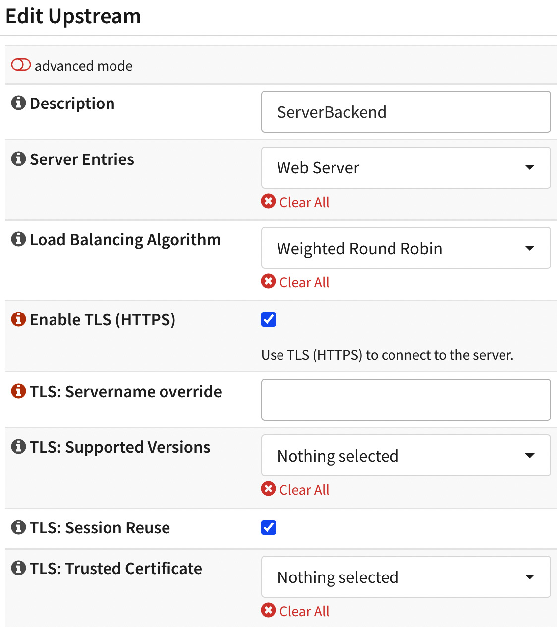 Figure 18.8 – Editing the upstream backend
